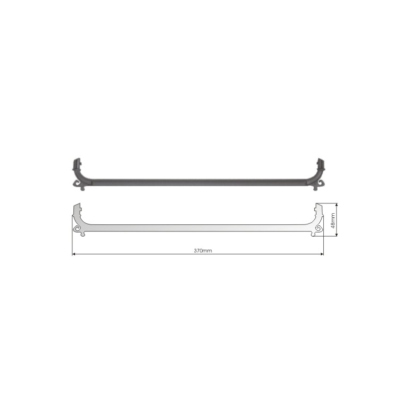 Trausers bar for heavy duty hanger