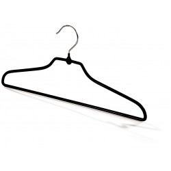 Wire hanger with bar, black...